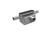 Afvoerproducten - Unidrain Outlet unit Ø50 mm horizontal incl. two side inlets and water trap - 1443.0050