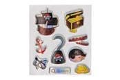 Creatief spelen - LG-Imports Stickers Pirates Glittering (Assorted) - 9729