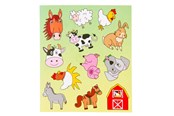 Creatief spelen - LG-Imports Sticker sheet of farm animals - 8551