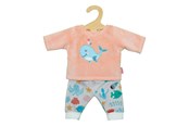 Pop, teddybeer en materiaal - Heless Dolls Fluffy Pajama Pink Whale 28-35 cm - 1285