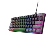 Toetsenbord - Trust GXT867 ACIRA 60% - Gaming toetsenbord - Noords - Zwart - 25452
