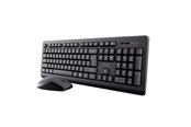Toetsenbord - Trust Primo Wireless Deskset Nordic - Keyboard and mouse set - Noords - Zwart - 25435
