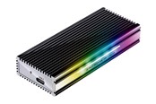 Harde schijf accessoires - LC Power LC-M2-C-MULTI-RGB - storage enclosure - M.2 NVMe Card / SATA 10Gb/s - USB 3.2 (Gen 2) - LC-M2-C-MULTI-RGB