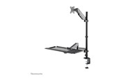 Monitorbevestiging - Neomounts DS90-325BL1 mounting kit - sit-stand workstation - for LCD display / keyboard / mouse - black - DS90-325BL1
