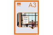Conferentie & Presentatie - Nobo Self-adhesive Magnetic Poster Frame A3 Orange - 1915698