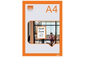 Conferentie & Presentatie - Nobo Self-adhesive Magnetic Poster Frame A4 Orange - 1915695