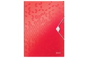 Archivering & Opslag - Leitz  WOW 3-Klepsmap, PP Rood - 45990026