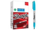 Schrijf- en tekengerei - Sharpie Permanent Marker Fine Light Blue 12-Tuck - 2194215