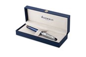 Schrijf- en tekengerei - Waterman Expert Deluxe Metallic Blue Fountain pen M Blue ink - 2187650