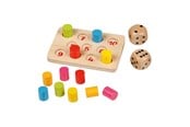 Bordspellen, Kaartspellen & Dobbelspellen - Goki Wood Shut the Box Mini Game - 56774