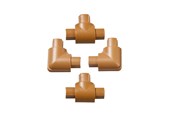 Kabelgoot, Kabelhoes & Kabelbinders - D-LINE Adapter Kit 16x8mm 4 Pieces Oak Colored - ETFBAP1608O