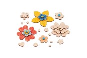 Schrijf- en tekenartikelen - Goki Wooden Craft Flowers 75 pcs. - 58373
