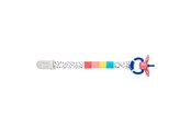 Pop, teddybeer en materiaal - Heless Doll pacifier with pacifier chain - 10308