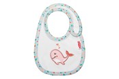 Dolls & Accessories - Heless Doll Bib Pink Whale - 285