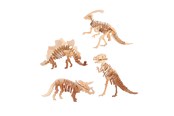 Bouw-/constructiekits - Johntoy Wooden Dinosaur 3D Construction Kit (Assorted) - 26096