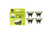 Scheerapparaat - Philips Shaver OneBlade QP440 - replacement blade 4 pcs - QP440/50