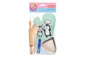 Pop, teddybeer en materiaal - Heless Baking set with accessories Penguin - 232