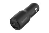 Mobiel - Adapters & Opladers - Belkin BoostCharge car power adapter - USB 24 pin USB-C - 42 Watt - CCB005BTBK