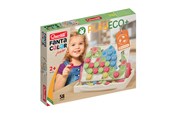 Speelgoed voor baby's - Quercetti PlayEco+ Peg Mosaic FantaColor Junior (58 pcs) - QU-84190