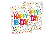 Speelgoed - Folat BV Happy Birthday Confetti dispensing bags 8 pcs. - 65114