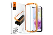 Mobiel - Beschermend glas - Spigen Glass tR AlignMaster 2 Pack - Samsung Galaxy A35 - AGL07772
