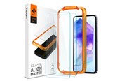 Mobiel - Beschermend glas - Spigen Glass tR AlignMaster 2 Pack -  Samsung Galaxy A55 - AGL07775