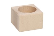 Schrijf- en tekenartikelen - Playwood Tea light holder Square Beech wood 4cm - SL 204C