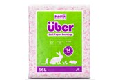 Knaagdieren - Über Soft Paper Bedding 56 L Pink/White - 45064