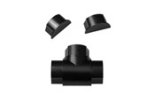 Kabelgoot, Kabelhoes & Kabelbinders - D-LINE Adapter Kit 50x25mm Black - AVAP5025B