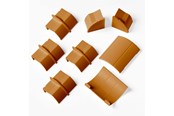 Kabelgoot, Kabelhoes & Kabelbinders - D-LINE Adapter Kit 22x22mm 8 Pieces Oak Coloured - FLCOCPECAP22QSP
