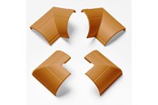 Kabelgoot, Kabelhoes & Kabelbinders - D-LINE Adapter Kit 22x22mm Oak finish - FLIBEBAP22QSP