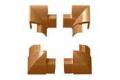 Kabelgoot, Kabelhoes & Kabelbinders - D-LINE Splitter Contact Square Circular 4 parts (oak) - IBEBAP22QSP