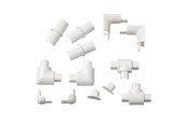 Kabelgoot, Kabelhoes & Kabelbinders - D-LINE Adapter Kit 16x8mm 13 Pieces White - RETAP1608W