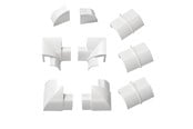 Kabelgoot, Kabelhoes & Kabelbinders - D-LINE Adapter Kit 22x22mm 9 Pieces White - RETAP22QSW