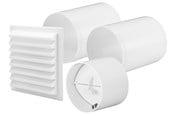 Ventilatie - Fresh Through wall kit Intellivent YVG D125 - 197245