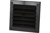 Ventilatie - Fresh Brick grid 150x150 mm, Black plastic - 181706
