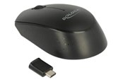Muis - DeLOCK Optical 3-button mini mouse - Muis - Optisch - 3 knoppen - Zwart - 12526