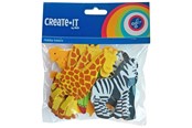 Creatief spelen - Haza Witbaard Foam stickers Animals 32 pcs. - 192305