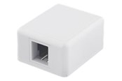 Accessoires - Deltaco VR-222 Surface mount box for Keystone 1-Port White - VR-222