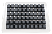 Toetsenbord - Ducky Blank - 132 Keycap Set - Cherry Profile - *DEMO* - DCA132-NNBLBCHPU1