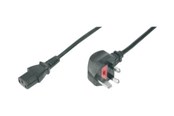 Voedingskabel (intern) - DIGITUS power cable - power IEC 60320 C13 to BS 1363 - 1.8 m - AK-440107-018-S