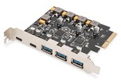 Netwerk-adapter (netwerkkaart, printserver, enz.) - DIGITUS - network adapter - PCIe x2 - DS-30222