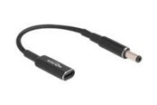 Voedingskabel (intern) - DeLOCK - power adapter - 24 pin USB-C to DC jack 5.5 x 2.1 mm - 15 cm - 60039