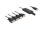 Netwerk-adapter (netwerkkaart, printserver, enz.) - DeLOCK USB 2.0 > 4 x Serial Adapter - 61887