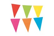 Speelgoed - Boland Colored Flag Line 10mtr. Party Decoration - 74779