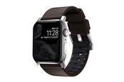 Smartwatch - Accessoires - Nomad - Active Band Pro - 44mm/42mm Silver Hardware Brown Active Leather FKM - NM1A4mSNW0