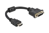 Beelscherm- en tv-kabel - DeLOCK adapter - HDMI / DVI - 20 cm - 65206