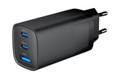 Mobiel - Adapters & Opladers - Gembird Universal GaN USB charger QC 3.0 & PD 65W 2-port - Black - TA-UC-PDQC65-01-BK