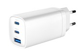 Mobiel - Adapters & Opladers - Gembird Universal GaN USB charger QC 3.0 & PD 65W 2-port - White - TA-UC-PDQC65-01-W