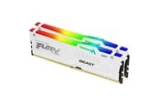 RAM - Kingston FURY Beast RGB DDR5-6000 - 32GB - CL30 - Dual Channel (2 pcs) - AMD EXPO & Intel XMP - Wit met RGB - KF560C30BWEAK2-32